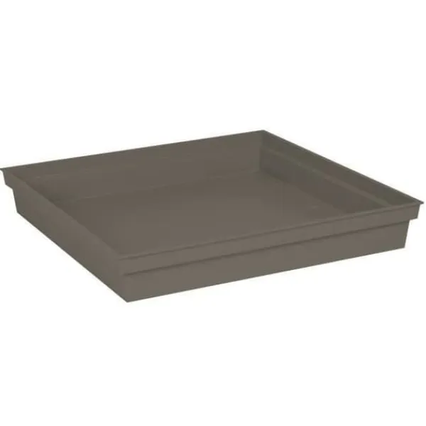 Krukker & Plantebeholdere^EDA Toscana fyrkantigt fat - 40 cm - Taupe
