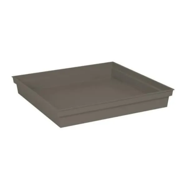 Krukker & Plantebeholdere^EDA Toscana fyrkantigt fat - 40 cm - Taupe