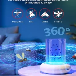 Fluesmækkere^Effektiv fluefanger: USB-genopladelig og bærbar
