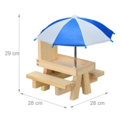 Discount Egern Bord, 29x28x28 cm, Multifarvet Til Fugle & Småvildt
