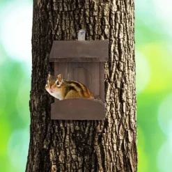 Sale Egern Foderbræt, Træ, 17.5x14x25 cm Til Fugle & Småvildt