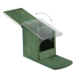 Til Fugle & Småvildt^Egern Foderbræt, 18x12x25 cm, Metal Tag