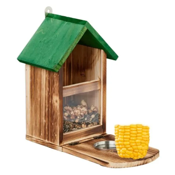 Til Fugle & Småvildt^Egern foderbræt, 28x17x28,5 cm, Natur, Grøn