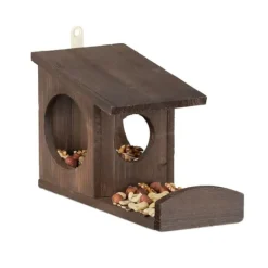 Til Fugle & Småvildt^Egernfoderbræt, Træ, 17.5x14x25 cm