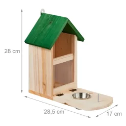 Til Fugle & Småvildt^Egernfoderbræt, 28x17x28,5 cm, Natur, Grøn