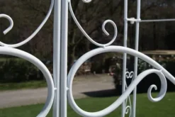 Outlet Elegant Garden Arch med hegn - Kundestop - Holdbar jernkonstruktion Buer, Spalier, Lysthuse Uden Tag