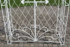 Outlet Elegant Garden Arch med hegn - Kundestop - Holdbar jernkonstruktion Buer, Spalier, Lysthuse Uden Tag