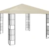 Clearance Elegant paviljong för uterum - Partytält 3x3 m | Färg: Gräddvit | Storlek: 3x3 m Telte & Lysthuse