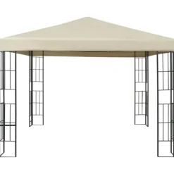 Clearance Elegant paviljong för uterum - Partytält 3x3 m | Färg: Gräddvit | Storlek: 3x3 m Telte & Lysthuse
