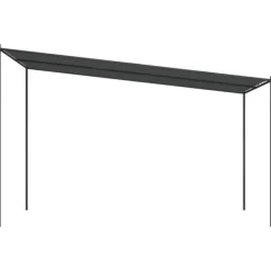 New Elegant 4x4 m Pavillon - Vandafvisende Polyester og Stål | Farve: Antracitgrå | 180 g/m² Buer, Spalier, Lysthuse Uden Tag