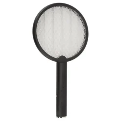 Fluesmækkere^Elektrisk Bug Swatter USB Opladning Rund Flue Killer til Courtyard Kitchen Sort