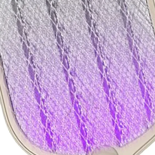 Fluesmækkere^Elektrisk 2-i-1 USB genopladelig fluesmækker med 3-lags mesh - hvid