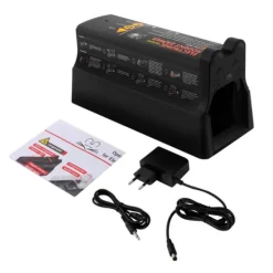 Skadedyrsfælder^Elektrisk muse- og rottefælde - Elektronisk fælde - EU-stik 220V 60Hz - 7000V højspænding - 27,5×11,9×12,5 cm - Sort