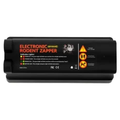 Skadedyrsfælder^Elektrisk muse- og rottefælde - Elektronisk fælde - EU-stik 220V 60Hz - 7000V højspænding - 27,5×11,9×12,5 cm - Sort