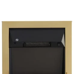 Pejse^Elektrisk Pejs, 48.2x18.5x59.2 cm, Guld