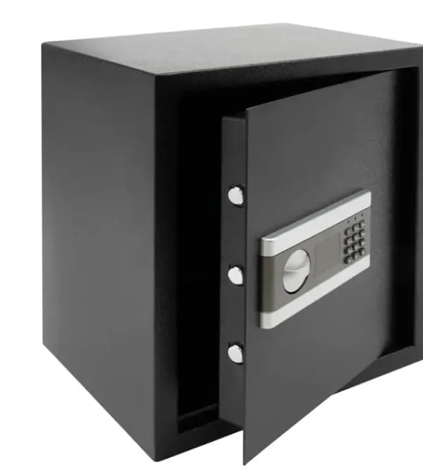 Discount Elektrisk sikkerhed, smart alarm, stor kapacitet,sort Pengeskabe