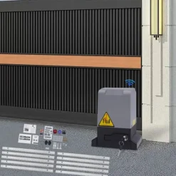 Hot Elektrisk skydeportsåbner - MD370/MD550/MD750 - 220V - 370–750 W - 6 m skinne - op til 800–1600 kg - Lysegul Skure, Garager & Carports