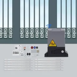 Hot Elektrisk skydeportsåbner - MD370/MD550/MD750 - 220V - 370–750 W - 6 m skinne - op til 800–1600 kg - Lysegul Skure, Garager & Carports