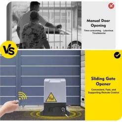 New Elektrisk skydeportsåbner, 750 W motorsæt, automatisk, støjsvag drift, inkl. fjernbetjening Skure, Garager & Carports