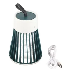 Sale Elektrisk USB Genopladelig Fluefælde Lampe til Indoor Outdoor - Grøn Fluesmækkere