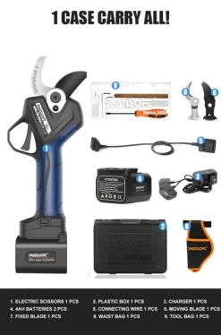 Haveværktøj^Elektriske Beskærersakse, 25V, 1150W, 45MM Skærediameter,PRU45 PLUS-B