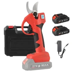 Clearance Elektriske Beskærersakse, 21V Batteri, Børsteløs Motor,600W 30mm 2 Batteri Sæt Haveværktøj
