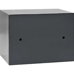 Pengeskabe^Elektronisk pengeskab med lås - Sikker opbevaring | Farve: Mørkegrå | Størrelse: 23x17x17 cm