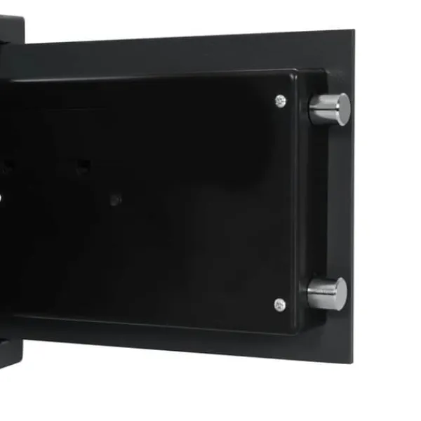 Pengeskabe^Elektronisk pengeskab med lås - Robust stål | Farve: Mørkegrå | Størrelse: 25x35x25 cm
