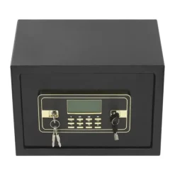 Pengeskabe^Elektronisk Sikkerhedsboks, Digitalt Tastatur, Alarm System,sort