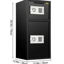 Clearance Elektronisk Sikkerhedsboks, Høj Kvalitets Kulstofstål, Avanceret Elektronisk Kodelås,74L74L Pengeskabe