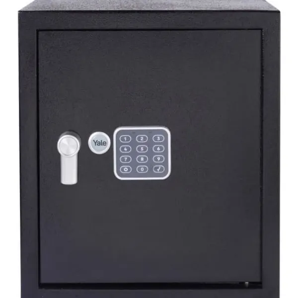 Pengeskabe^Elektroniskt kassaskåp - YALE - YSV/390/DB2 - Stort 40L - 39x35x36cm