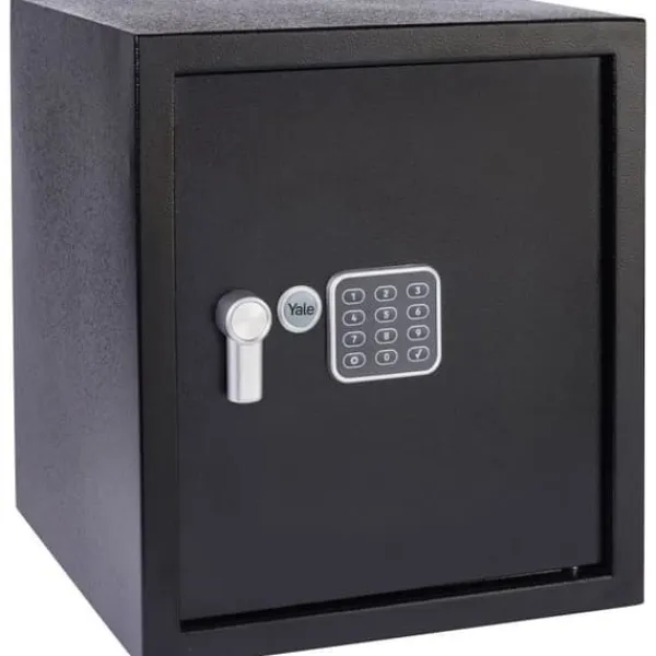 Pengeskabe^Elektroniskt kassaskåp - YALE - YSV/390/DB2 - Stort 40L - 39x35x36cm