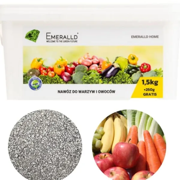 Gødningsmidler^Emerald Home gødning til grøntsager og frugter 6-5-10 (+4) 1,75 kg