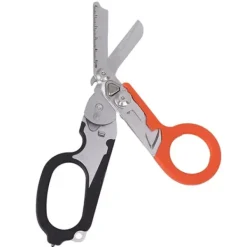 Beredskabsplaner^Emergency Response Stainless Steel Multifunktionel Foldbar Saksetang - Sort Orange