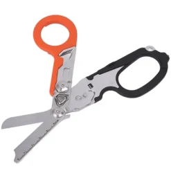 Beredskabsplaner^Emergency Response Stainless Steel Multifunktionel Foldbar Saksetang - Sort Orange