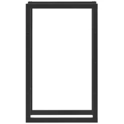 Hot ® Brændeholder - brændestativ - 60x100x25cm - stål - sort Tilbehør Til Brændeovne & Pejse