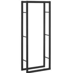 New ® Brændeholder - brændestativ - stål - 50x150x25cm - sort Tilbehør Til Brændeovne & Pejse