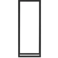 New ® Brændeholder - brændestativ - stål - 50x150x25cm - sort Tilbehør Til Brændeovne & Pejse