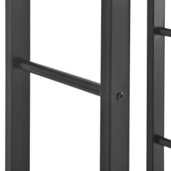 [en.casa] Tilbehør Til Brændeovne & Pejse^® Brændeholder - brændestativ - 100x100x25cm - stål - sort