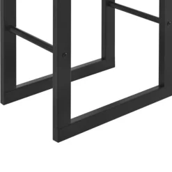 [en.casa] Tilbehør Til Brændeovne & Pejse^® Brændeholder - brændestativ - 80x100x25cm - stål - sort
