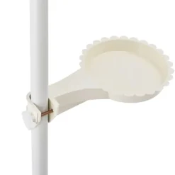 [en.casa] Plantestativer^® Teleskopisk plante stativ - pulverlakeret metal - 110-305cm - hvid