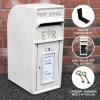 Postkasser & Brevindkast^Engelsk postkasse - hvid | Royal Mail Låst postkasse Bryllupsdekoration Dåpsdekorationer Havedekorationer Begivenheder Britisk