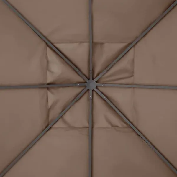 Telte & Lysthuse^Erstatningstag 2,93x2,93 m til pavillon, polyester, kaffe