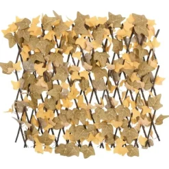 Espalier med kunstige ahornblade - Udvidelig | Farve: Orange | Størrelse: 180x60 cm Buer, Spalier, Lysthuse Uden Tag