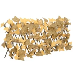 Buer, Spalier, Lysthuse Uden Tag^Espalier med kunstige ahornblade - 5 stk. | Størrelse: 180x30 cm | Farve: Orange