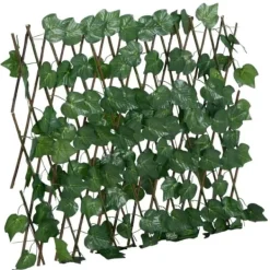 Online Espalier med kunstige vinblade - Udvidelig | Størrelse: 190x60 cm | Farve: Grøn Buer, Spalier, Lysthuse Uden Tag