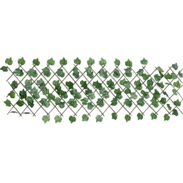 Buer, Spalier, Lysthuse Uden Tag^Espalier med kunstige vinblade - Udvidelig grøn | Størrelse: 190x60 cm