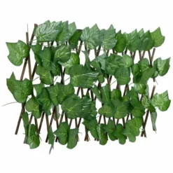 Online Espalier med kunstige vinblade - Udvideligt & robust | Farve: Grøn | Størrelse: 180x20 cm Buer, Spalier, Lysthuse Uden Tag