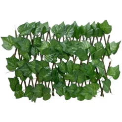 Online Espalier med kunstige vinblade - Udvideligt & robust | Farve: Grøn | Størrelse: 180x20 cm Buer, Spalier, Lysthuse Uden Tag