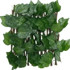 Online Espalier med kunstige vinblade - Udvideligt & robust | Farve: Grøn | Størrelse: 180x20 cm Buer, Spalier, Lysthuse Uden Tag